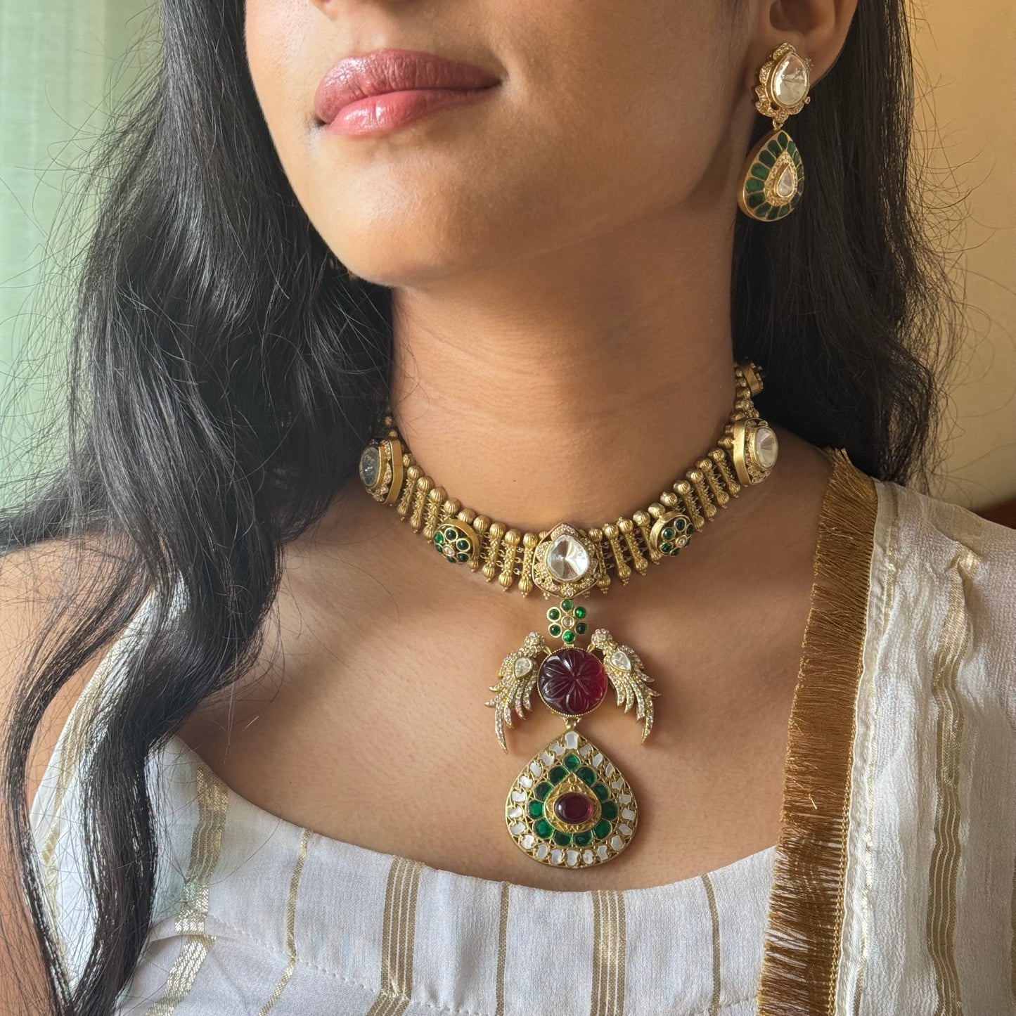 Pakhi Kundan Necklace Set