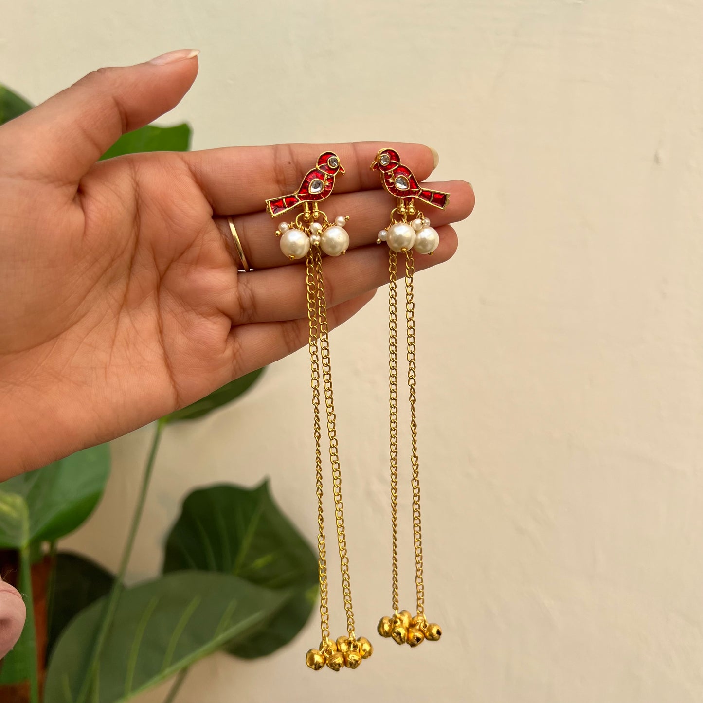 Sparrow Ghungroo Long Earring