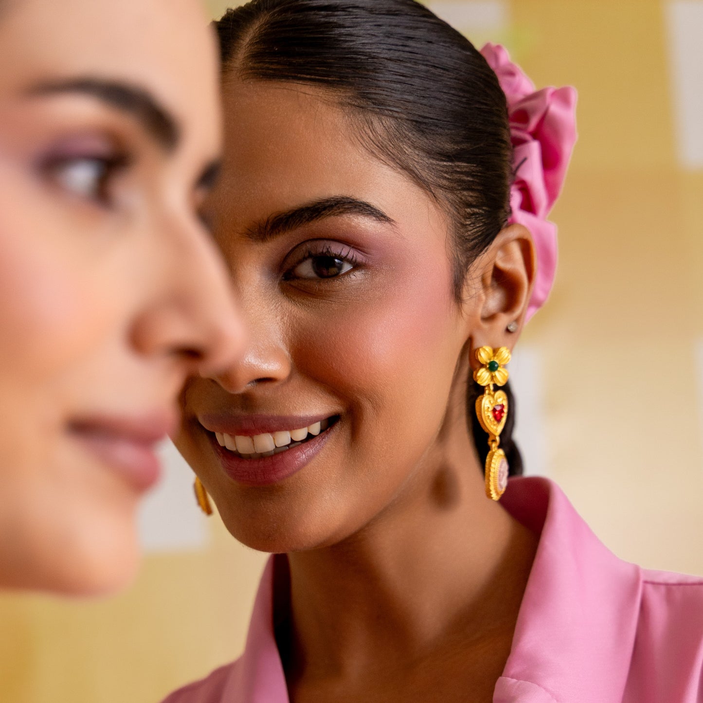 European Vintage Metal Earrings