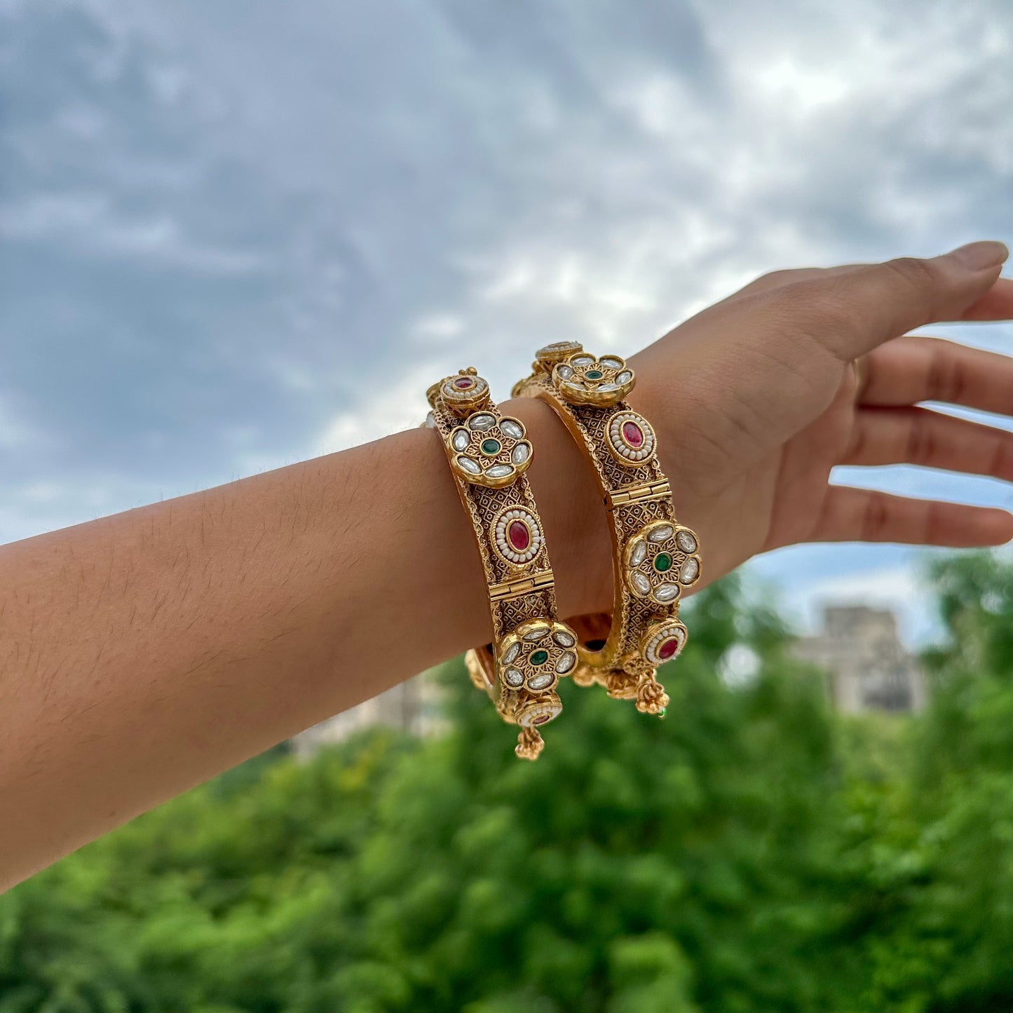 Padma Kundan Single Bangle