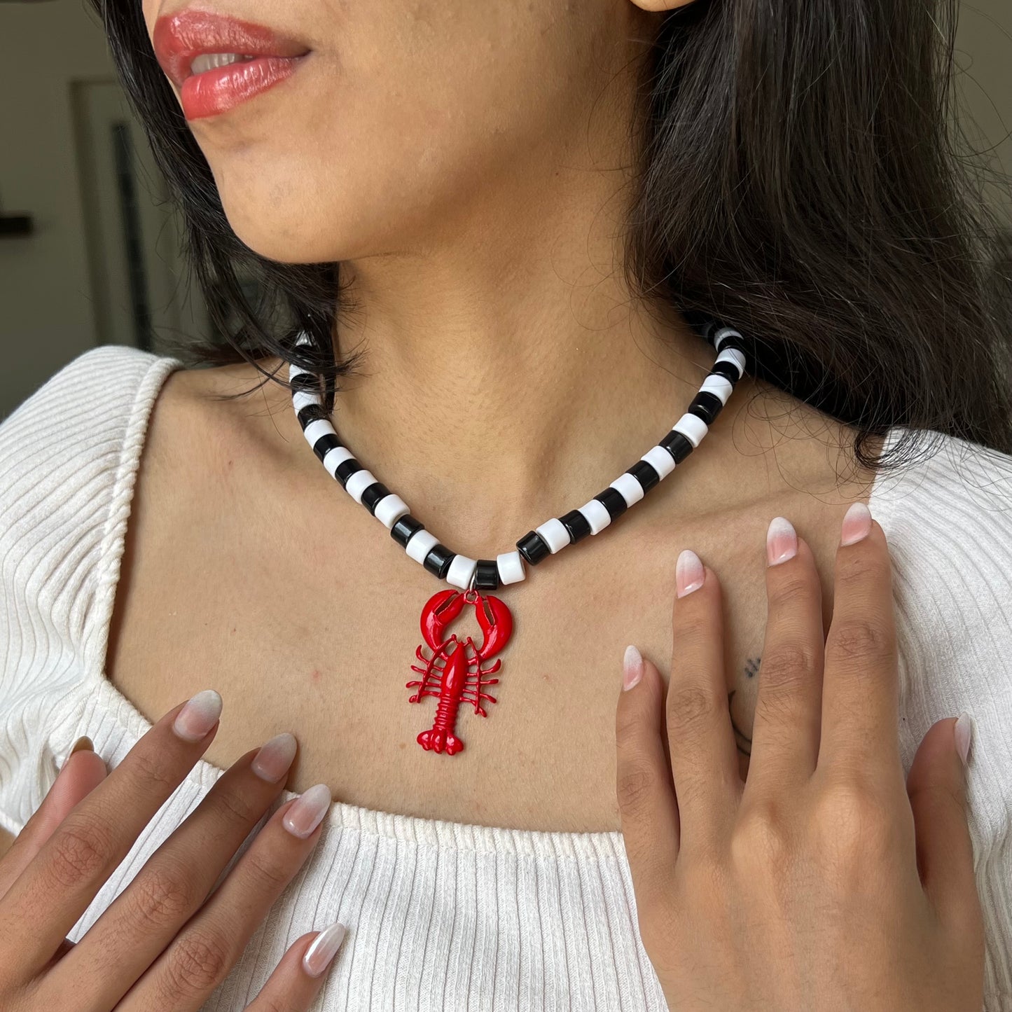 Lobster Pendant Necklace