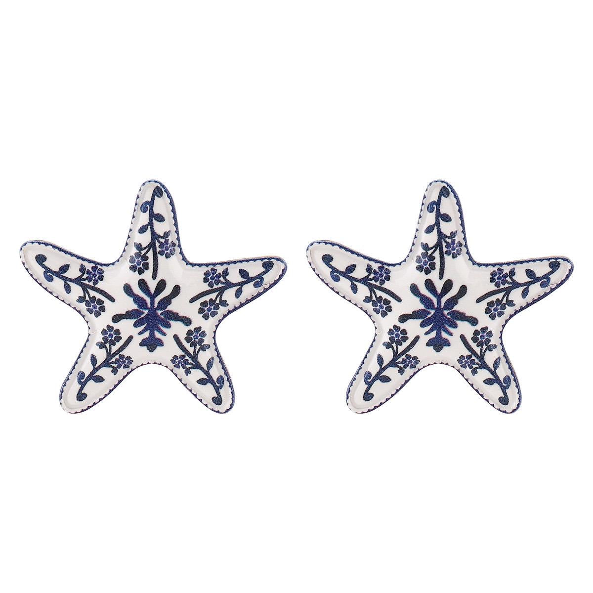 Starfish Enamel Earrings