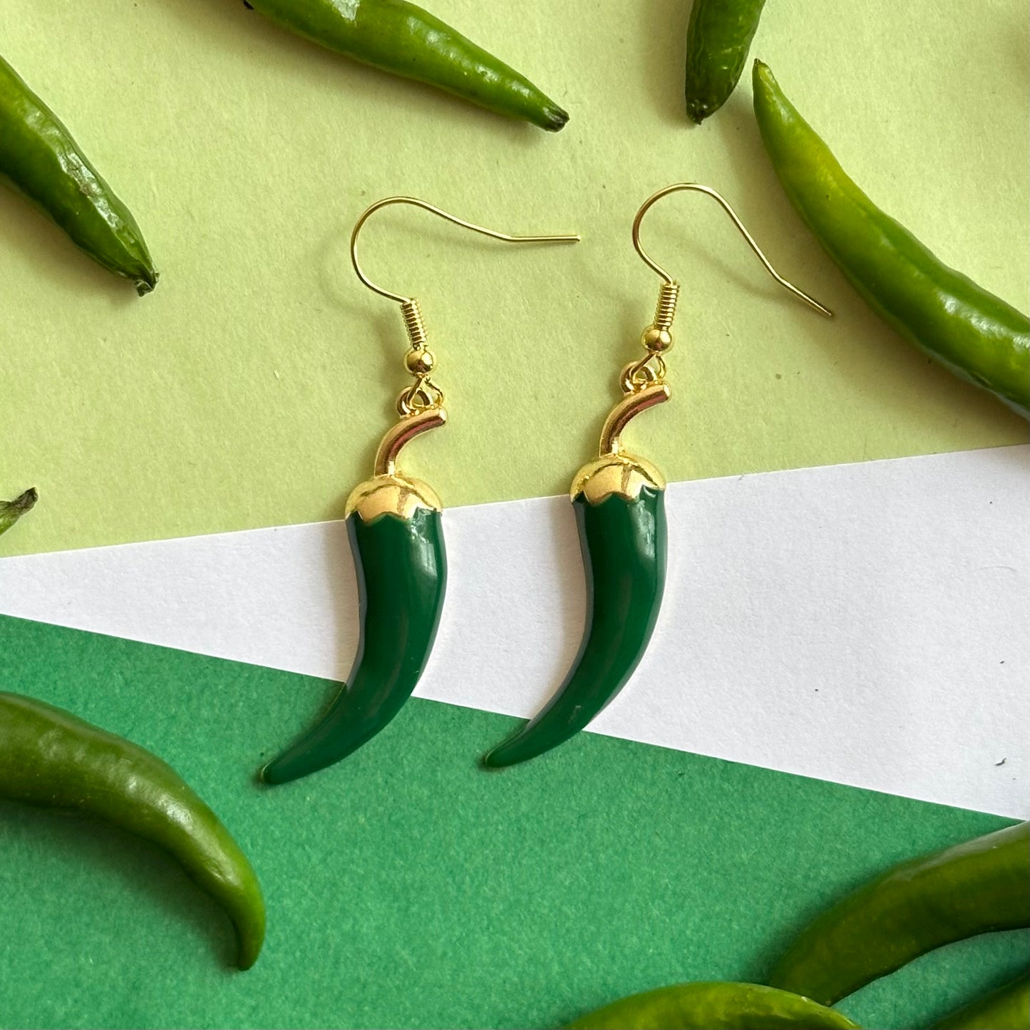 Mirchi Metal Earrings Pre Order