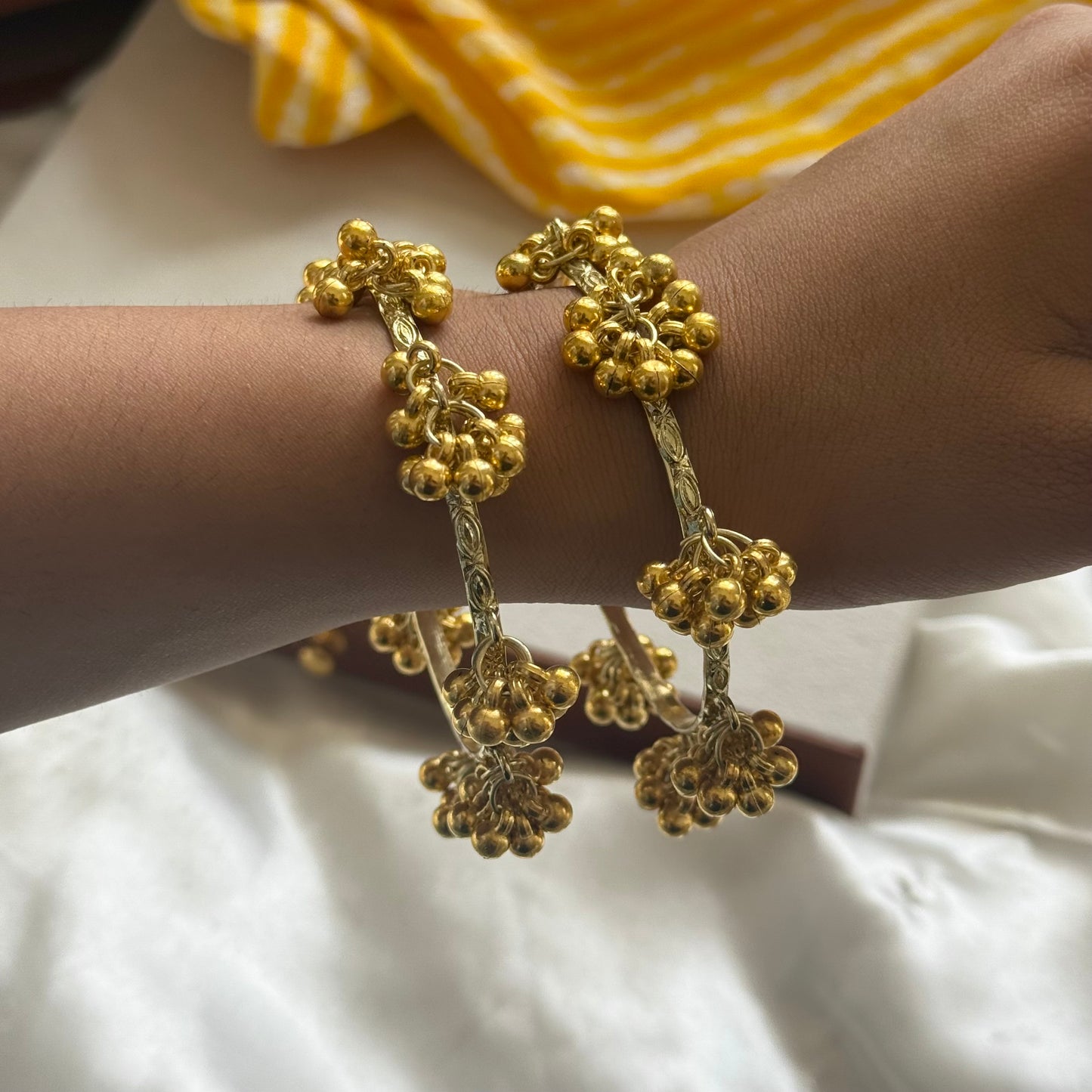 Ghungroo Gold Bangles (Set of 2)