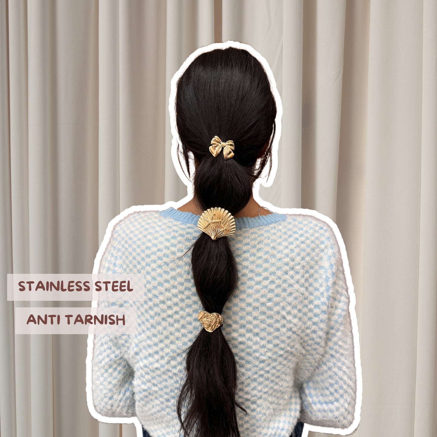 Heart Shaped Stainless Steel Rubber Band