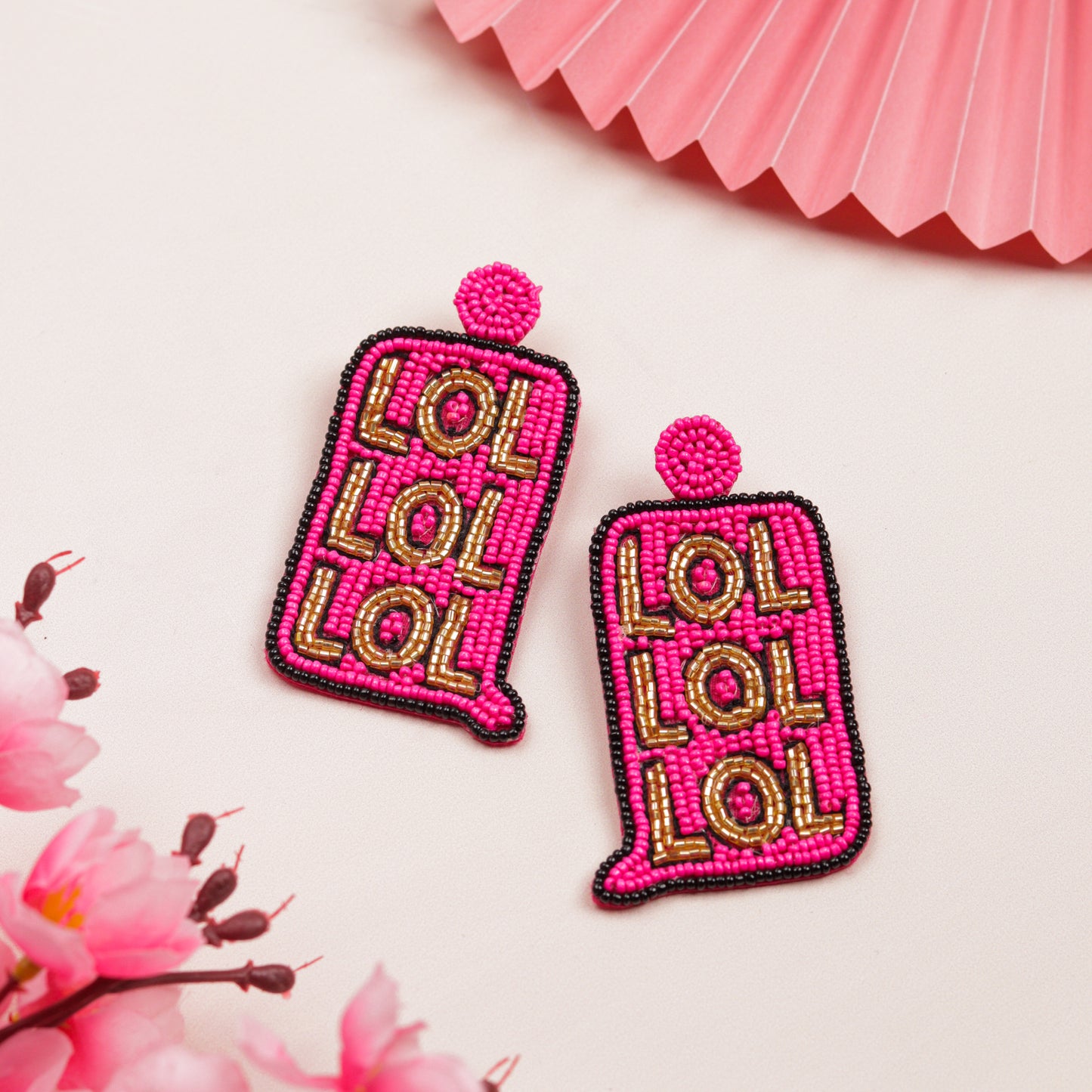 LOL Handmade Beaded Earrings