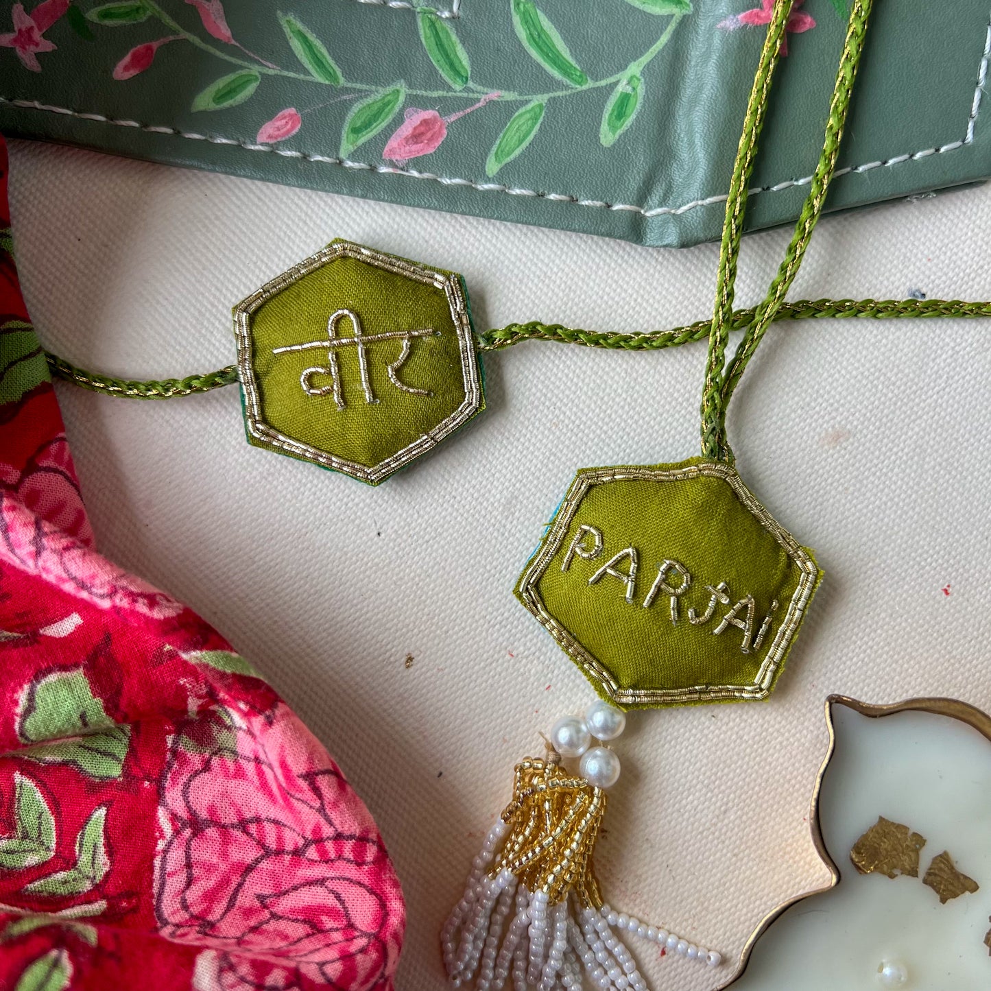 Veer Parjai Handmade Beaded Rakhi