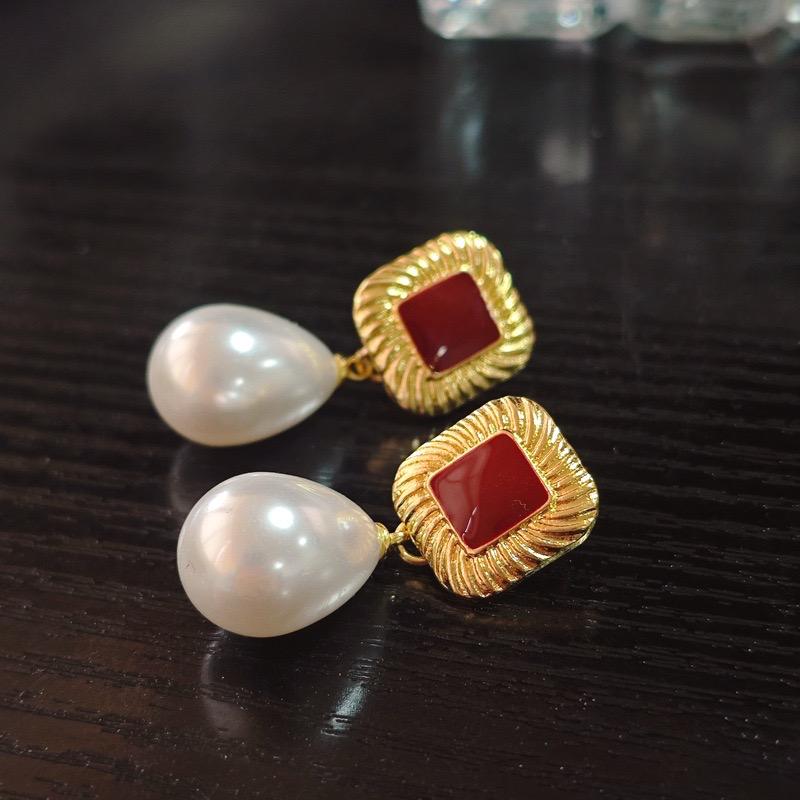 Radiant Rose Drop Earrings