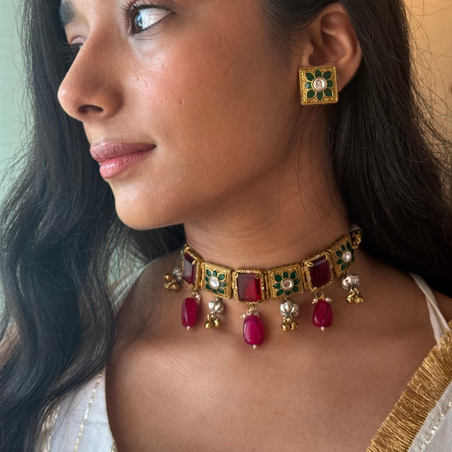 Noor Jahan Kundan Choker Set