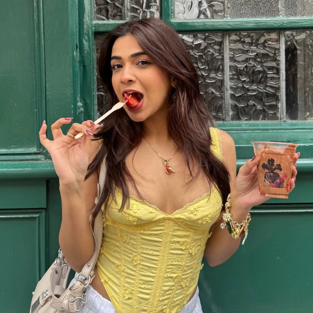 Lucky Metal Charms 18K Gold Plated Necklace