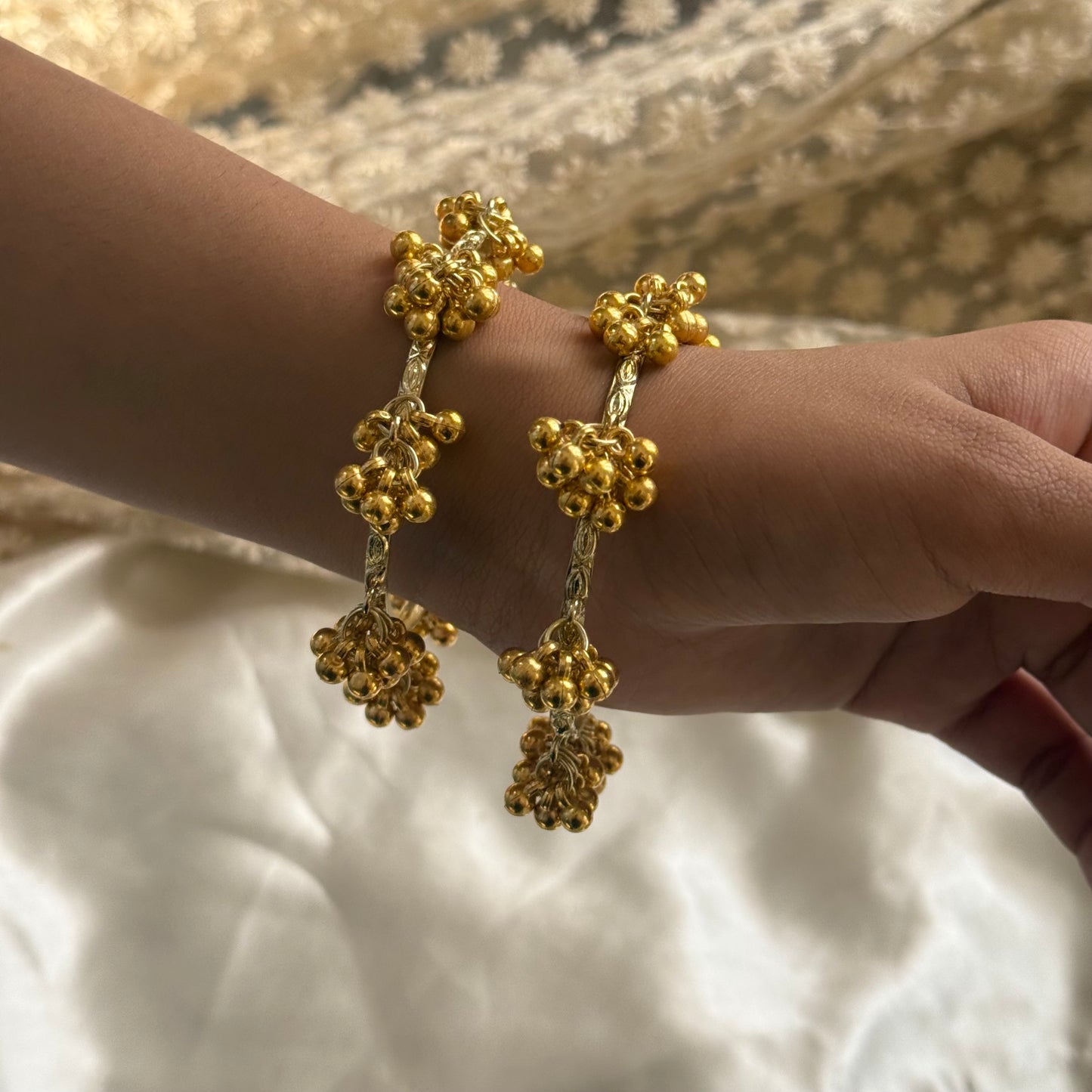 Ghungroo Gold Bangles (Set of 2)