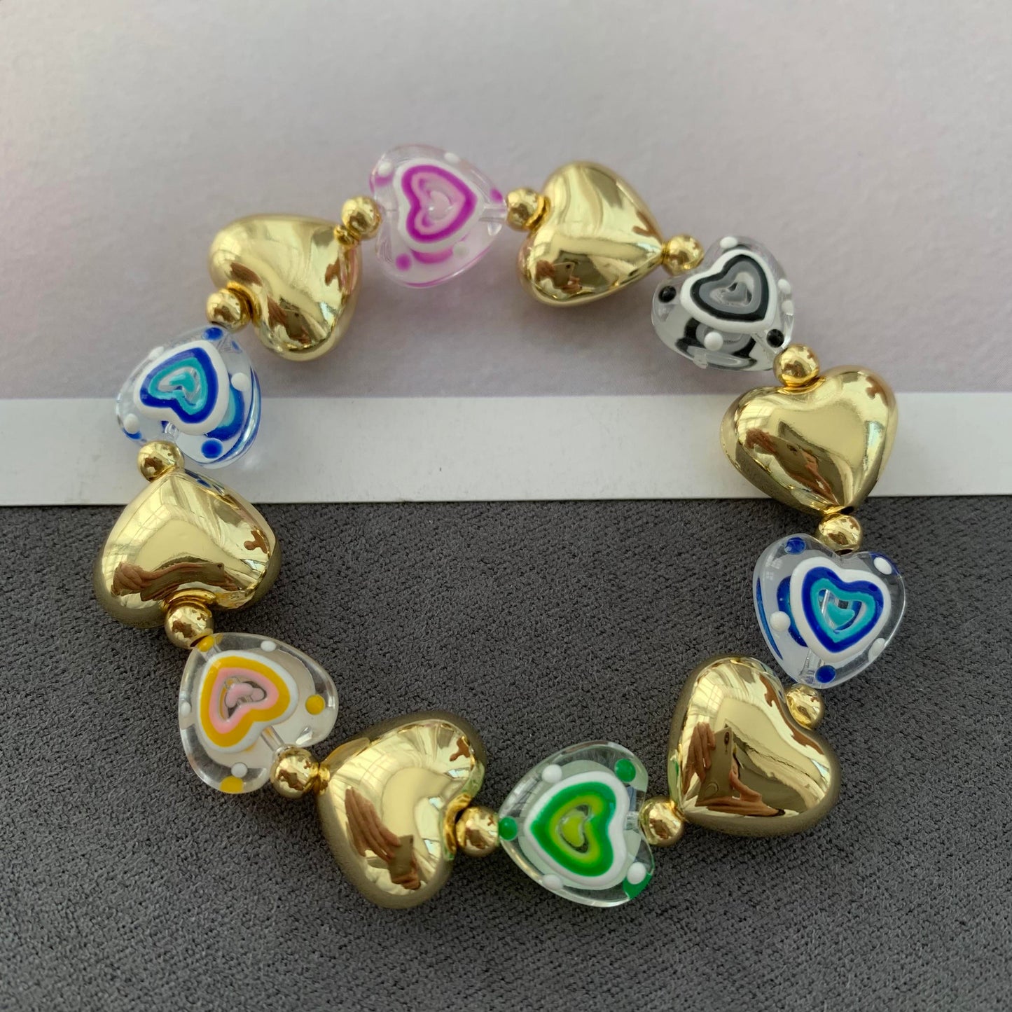 Candy Crush Chuney Heart Multi-Color Bracelet
