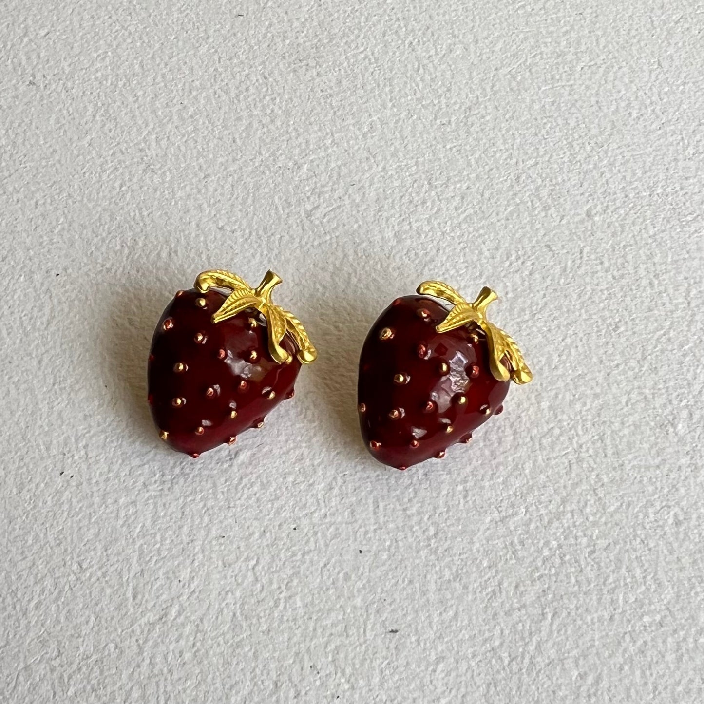 Strawberry Metal Studs