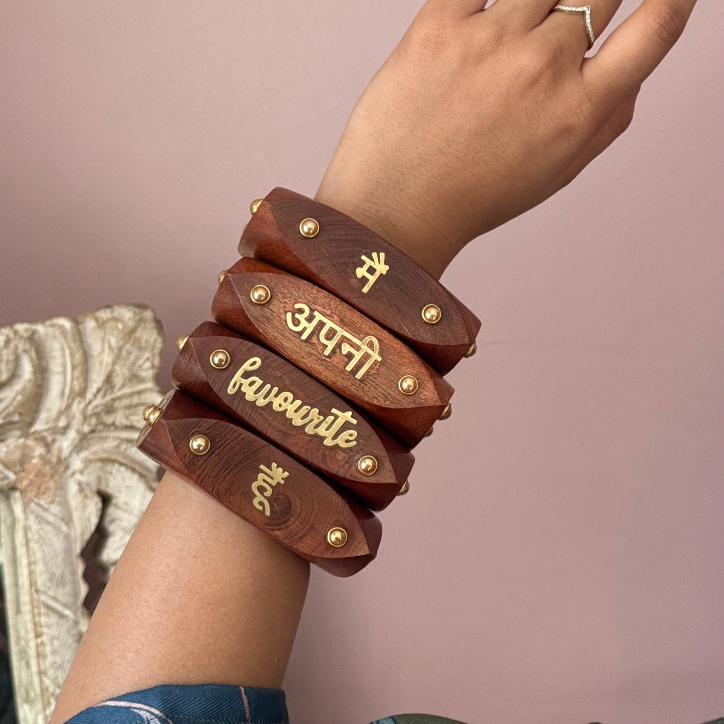 Apni Favourite Wooden Statement Kada ( SINGLE)