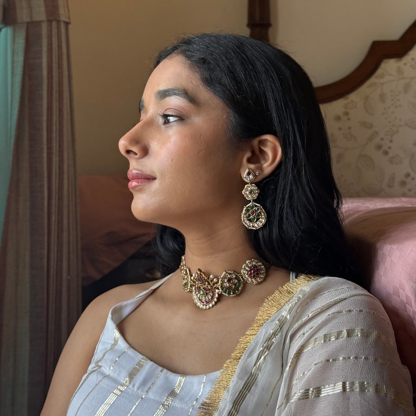 Rangmahal Handcrafted Kundan Choker Set