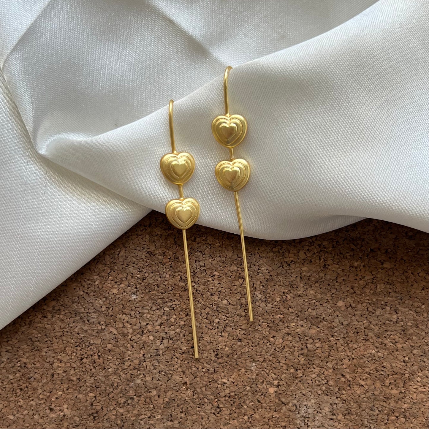 Heart Handmade Brass Ear Cuffs