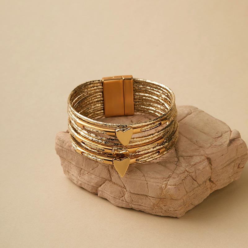 Moonlit Layers Copper Bracelet