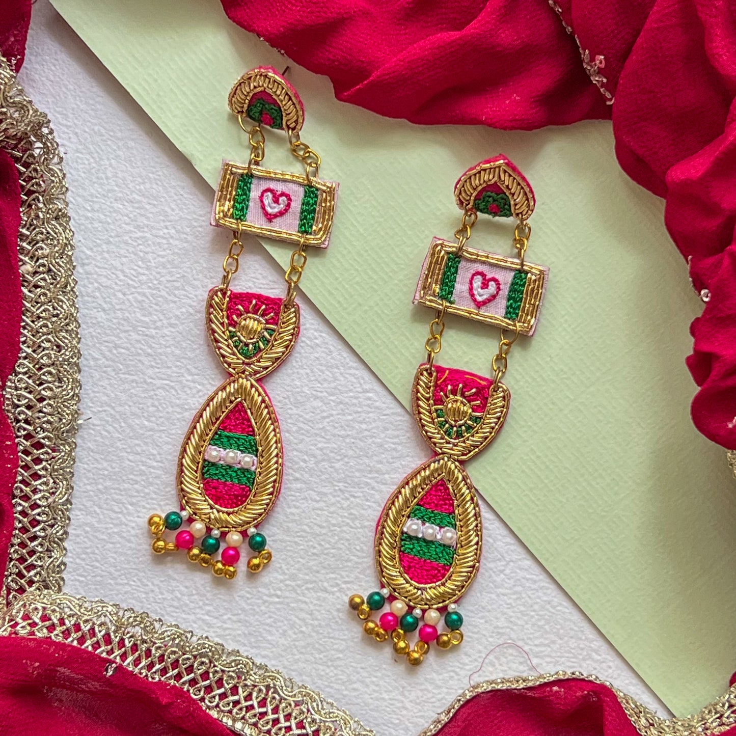 Rangrez Handmade Beaded Earring
