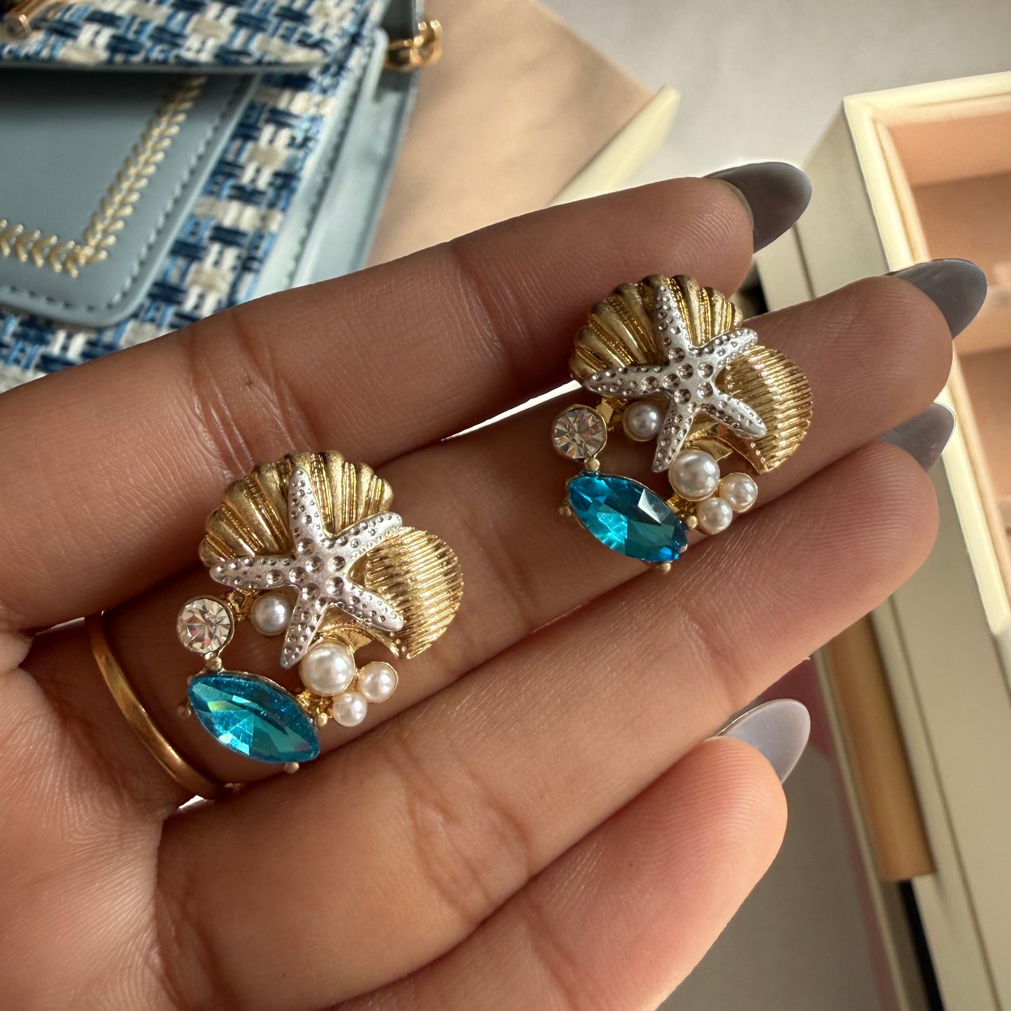 Mermaid’s Shell Studs