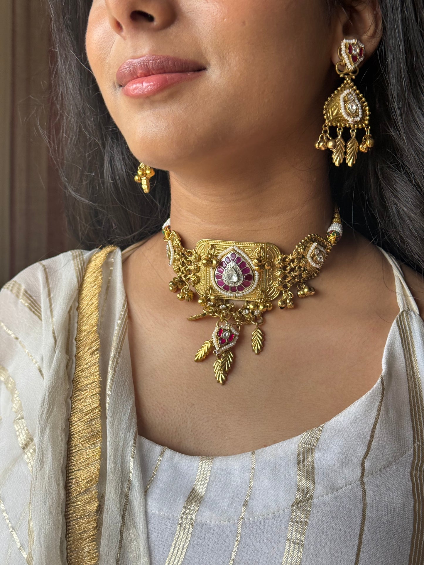 Maharani Brass Choker Set