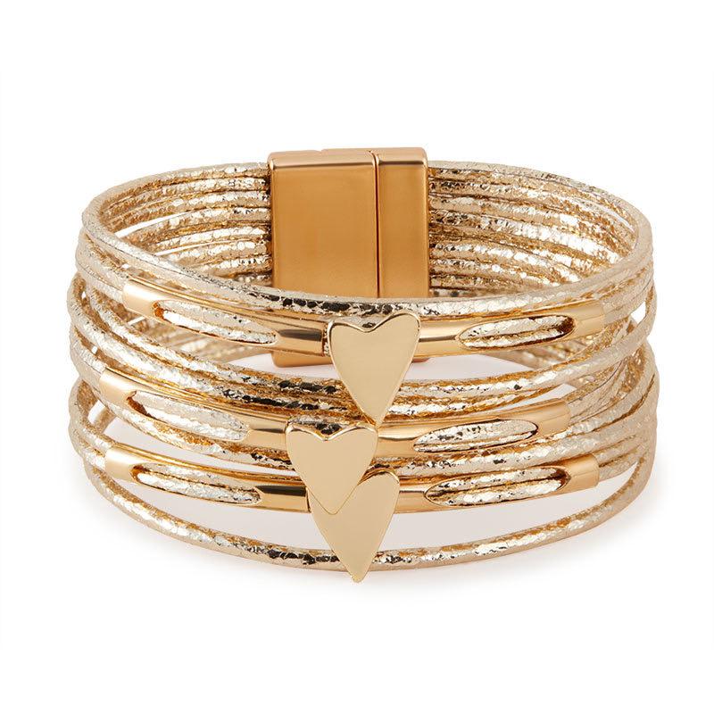 Moonlit Layers Copper Bracelet