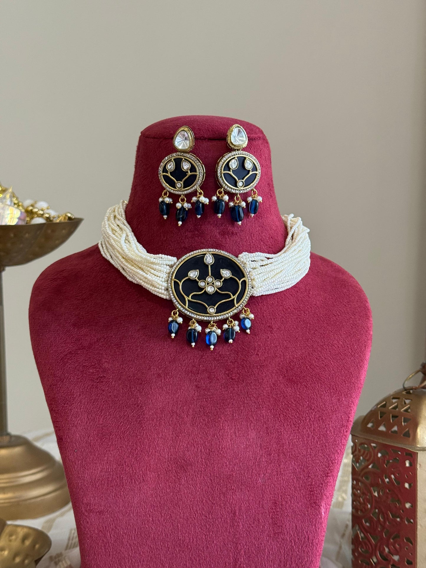 Ziya Kundan Choker Set