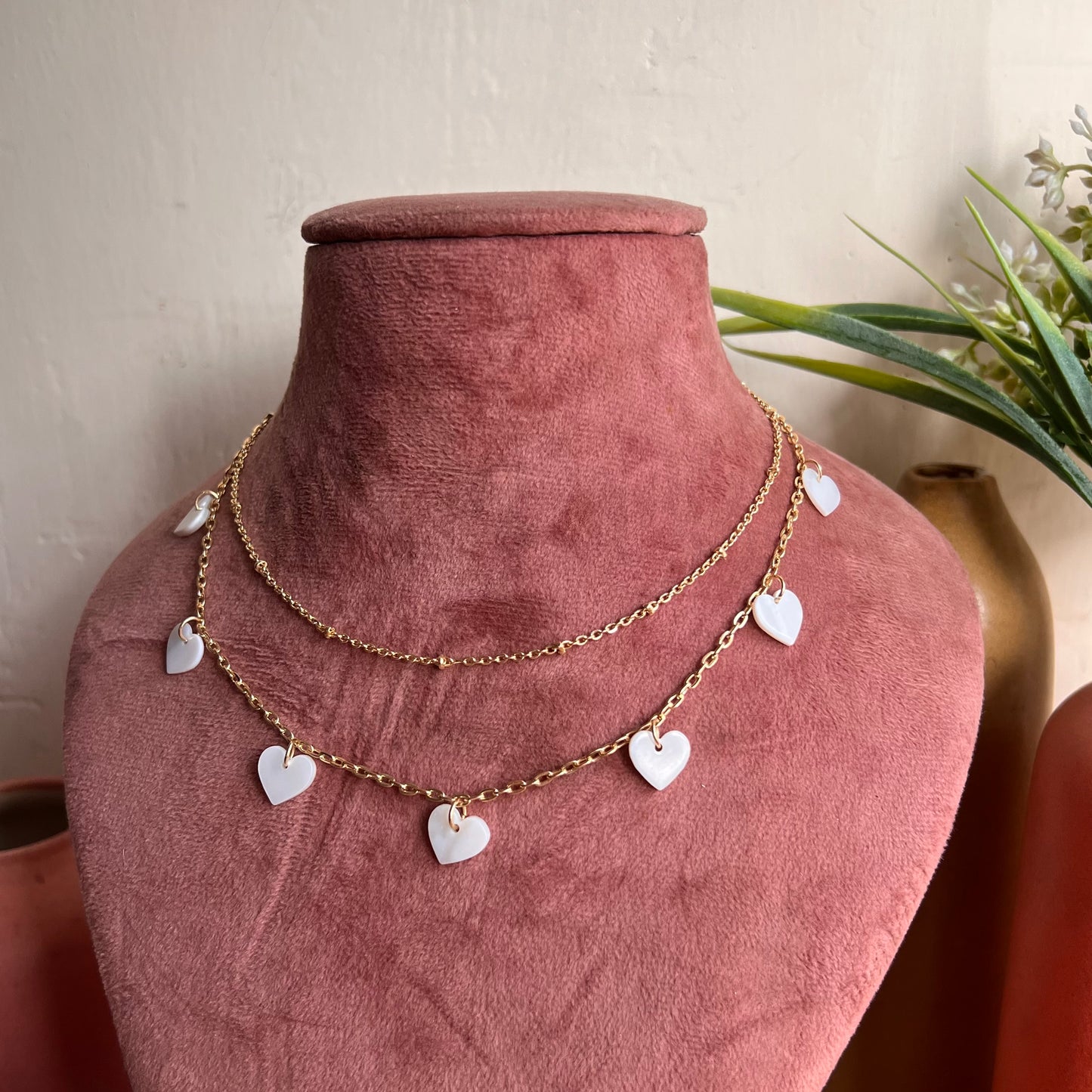 Holly Heart Layered Necklace