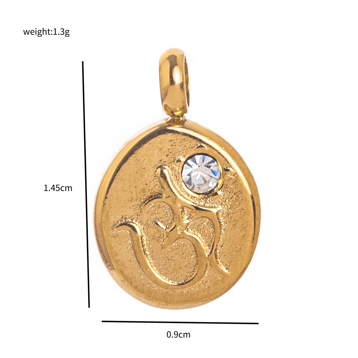 Stainless Steel Gold Plated Charms