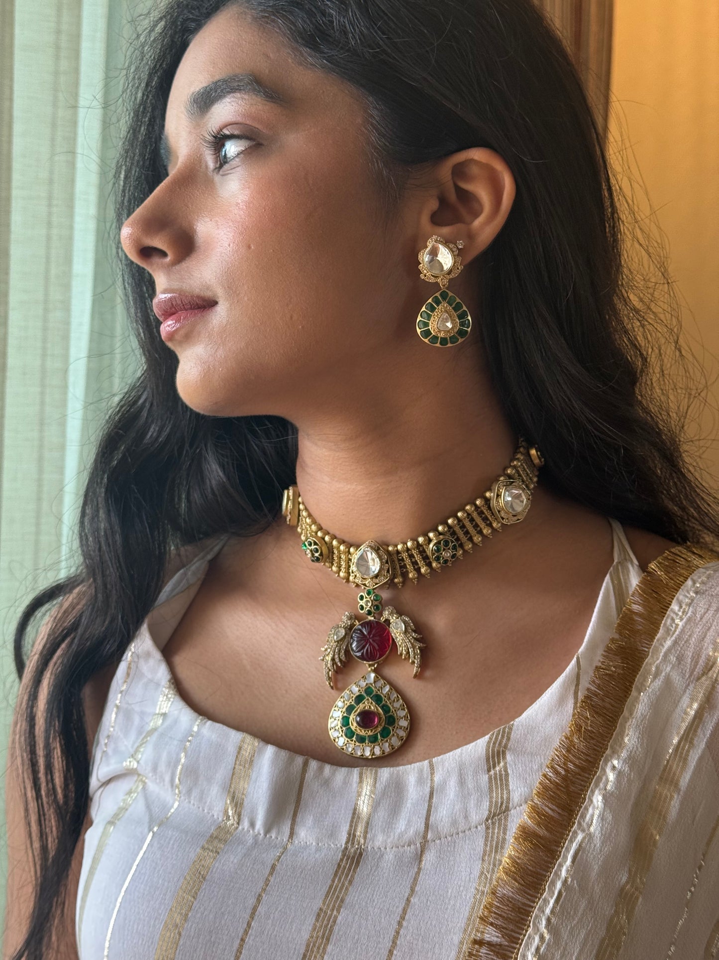 Pakhi Kundan Necklace Set