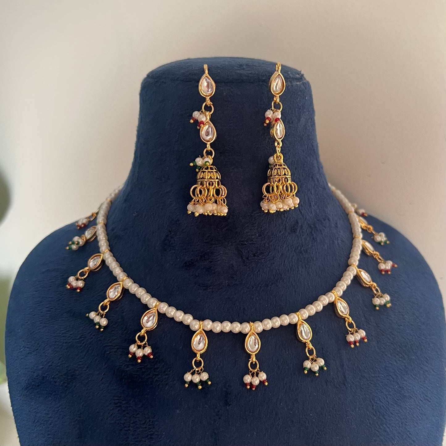 Chetna Pearl Jhumki Set