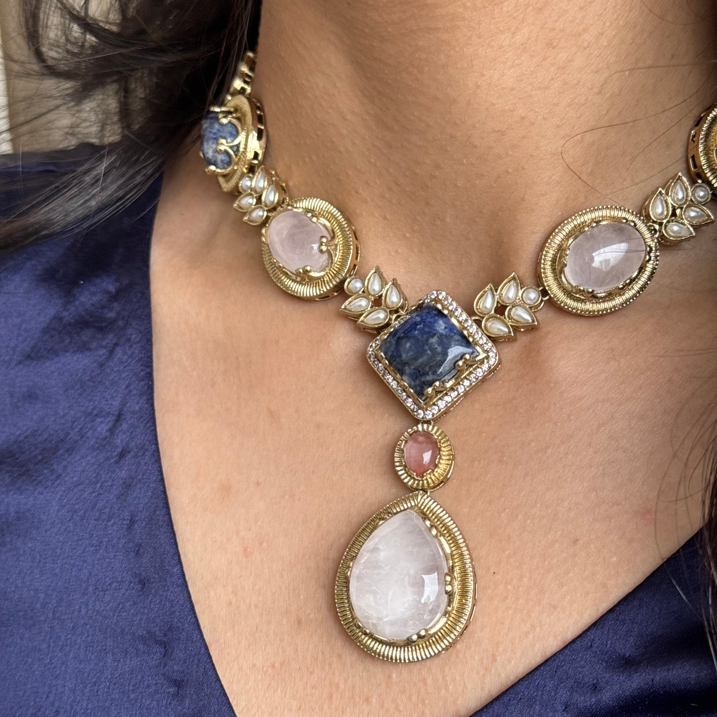 Begum Semi-Precious Stone Set