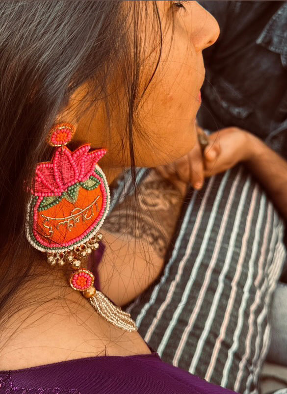 Dulhaniya Handmade Beaded Earring