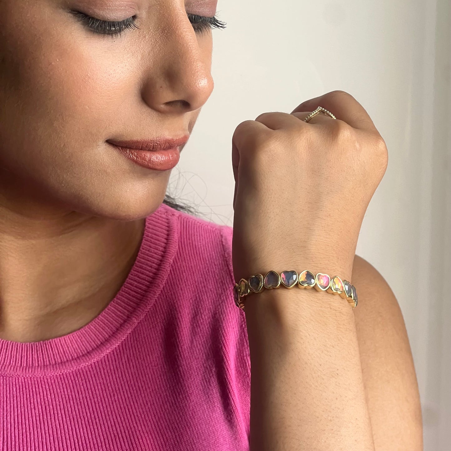 Gala Glam Hearts Bracelet