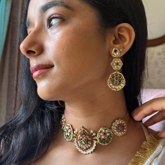 Rangmahal Handcrafted Kundan Choker Set