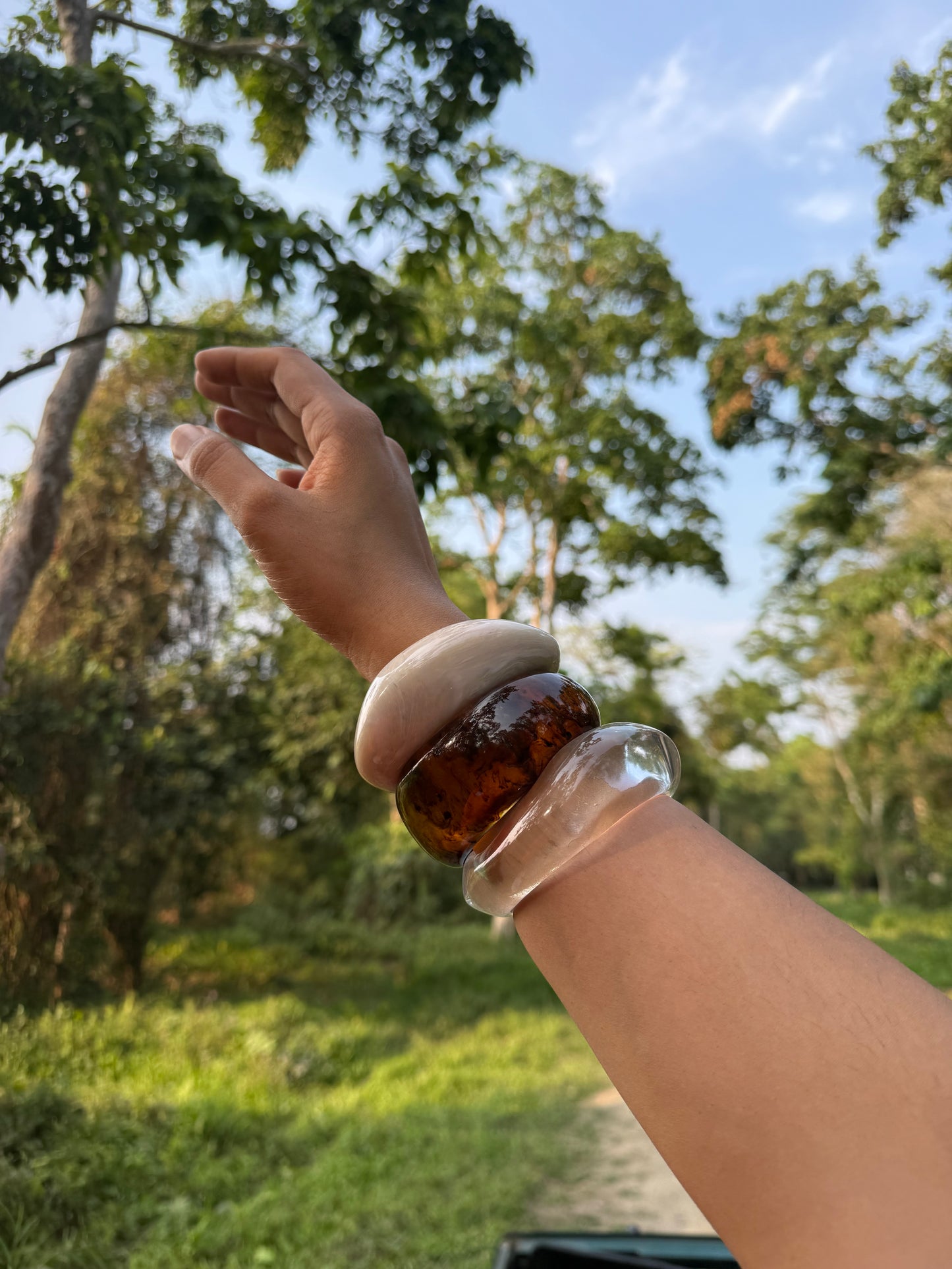 Earthly Resin Bangle