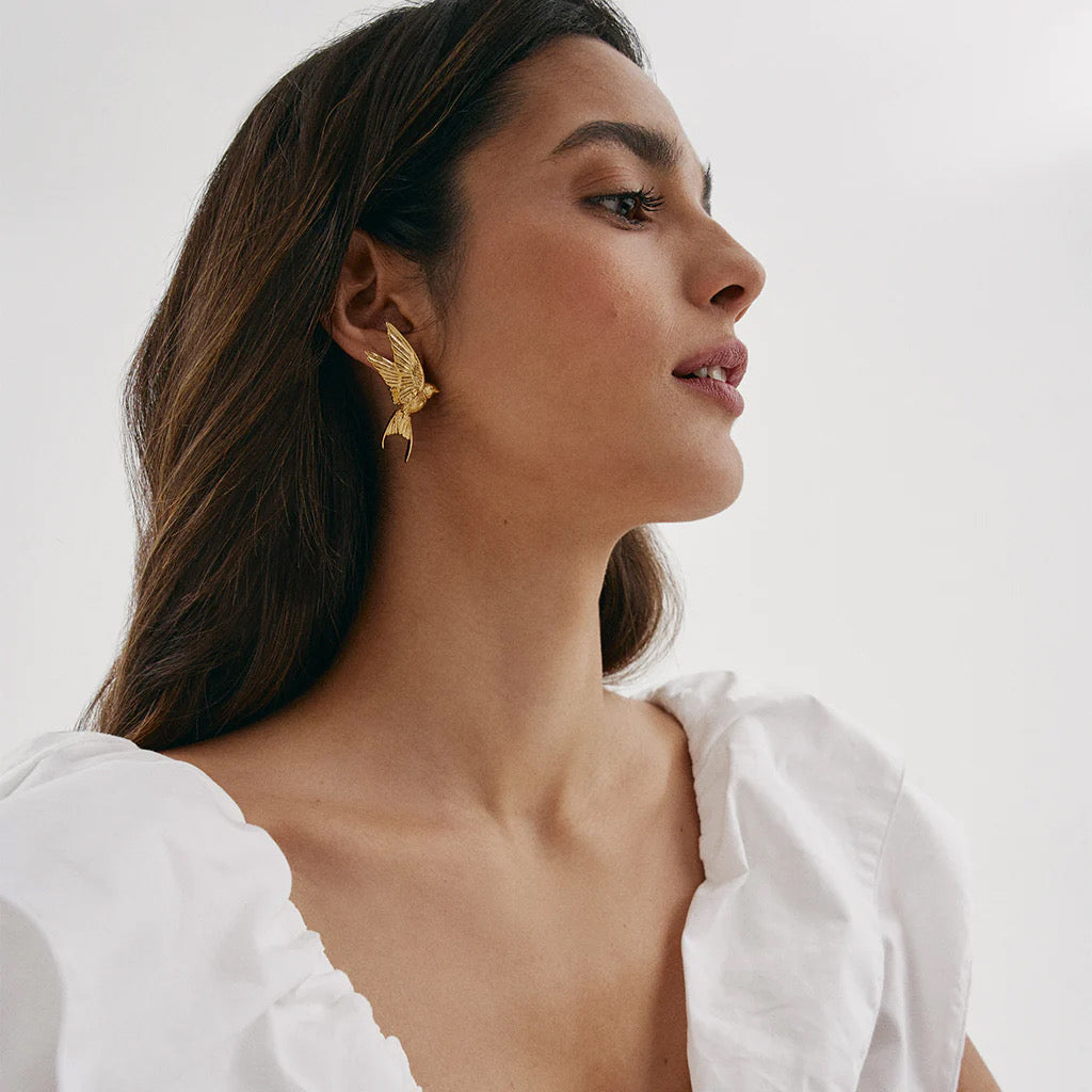 Kingfisher Bird Ear Studs