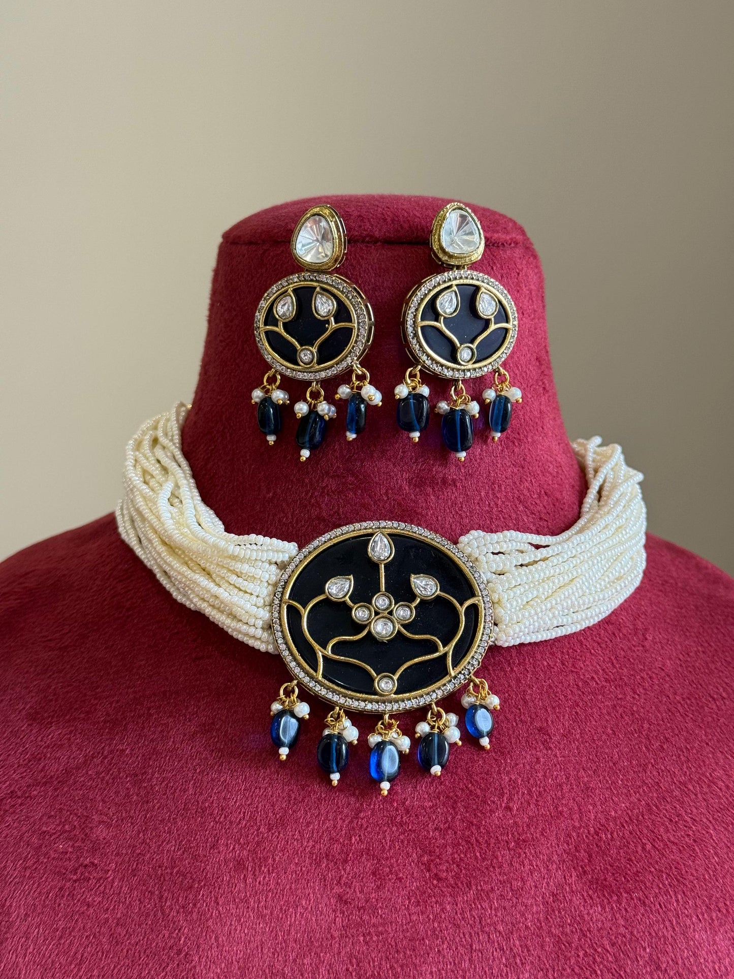Ziya Kundan Choker Set