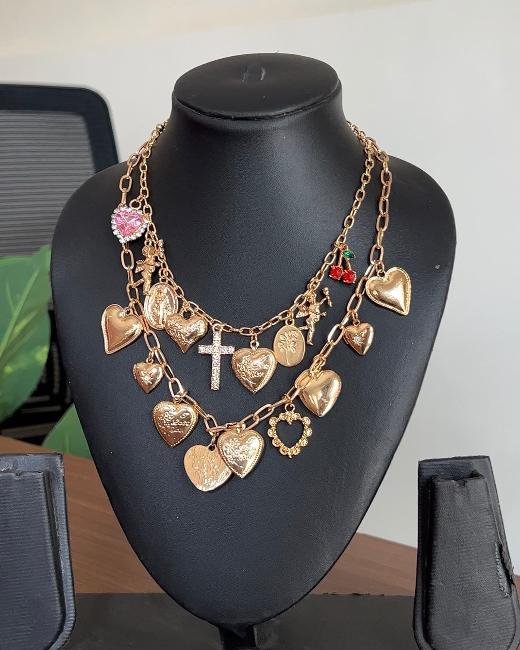 Amoré Charm Multi-Layer Necklace