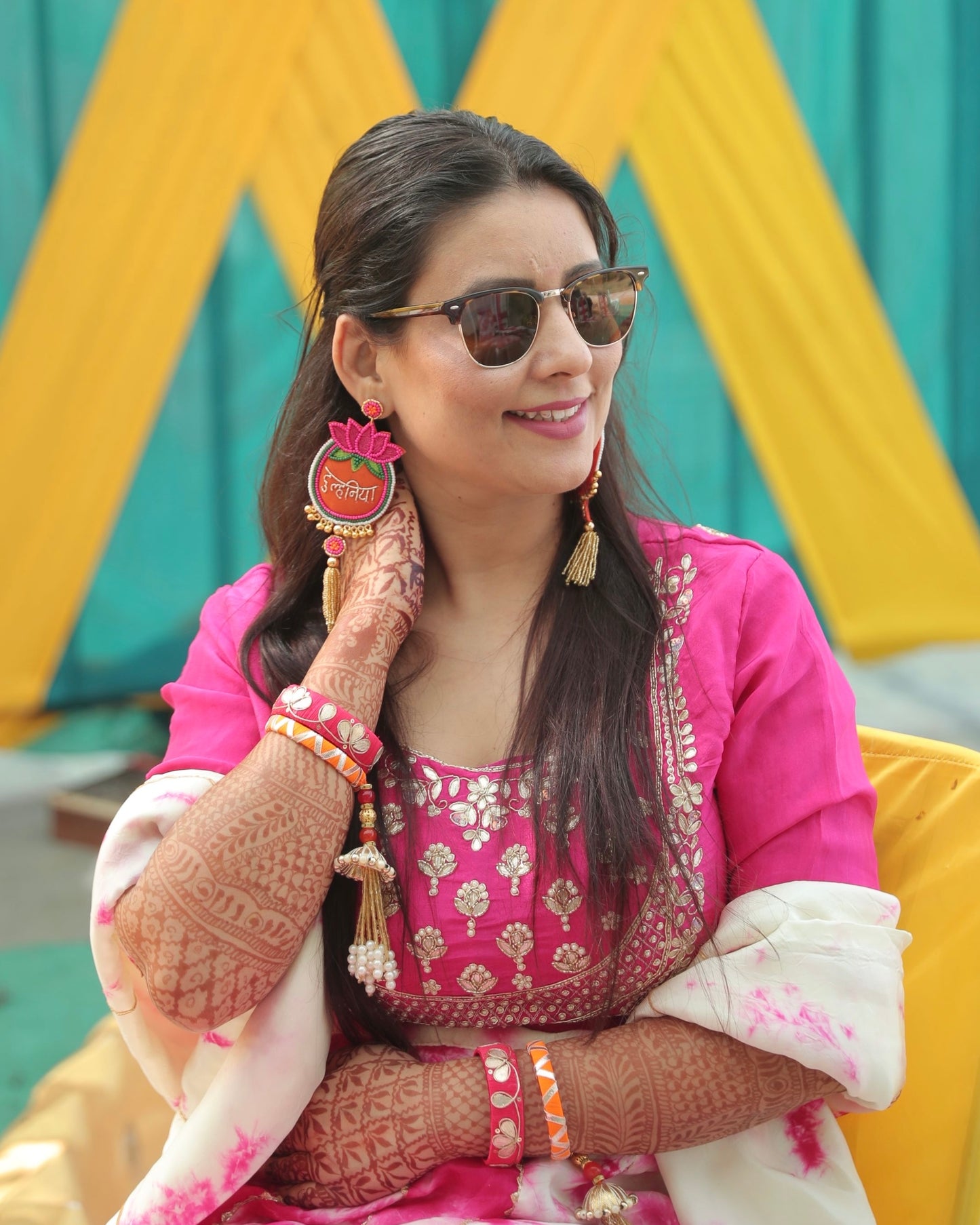 Dulhaniya Handmade Beaded Earring