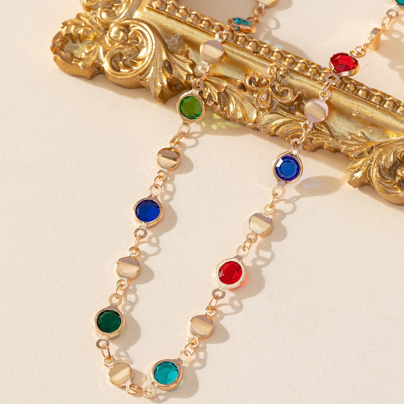 Coloured Glass Waist Chain