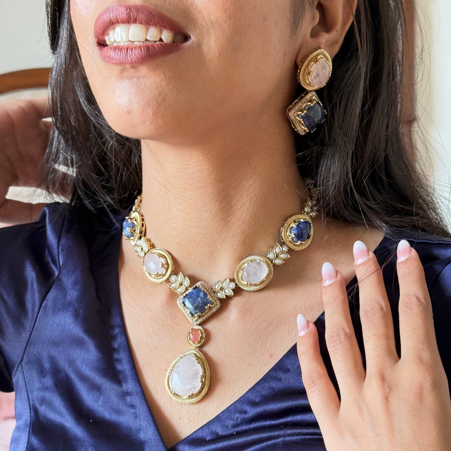 Begum Semi-Precious Stone Set