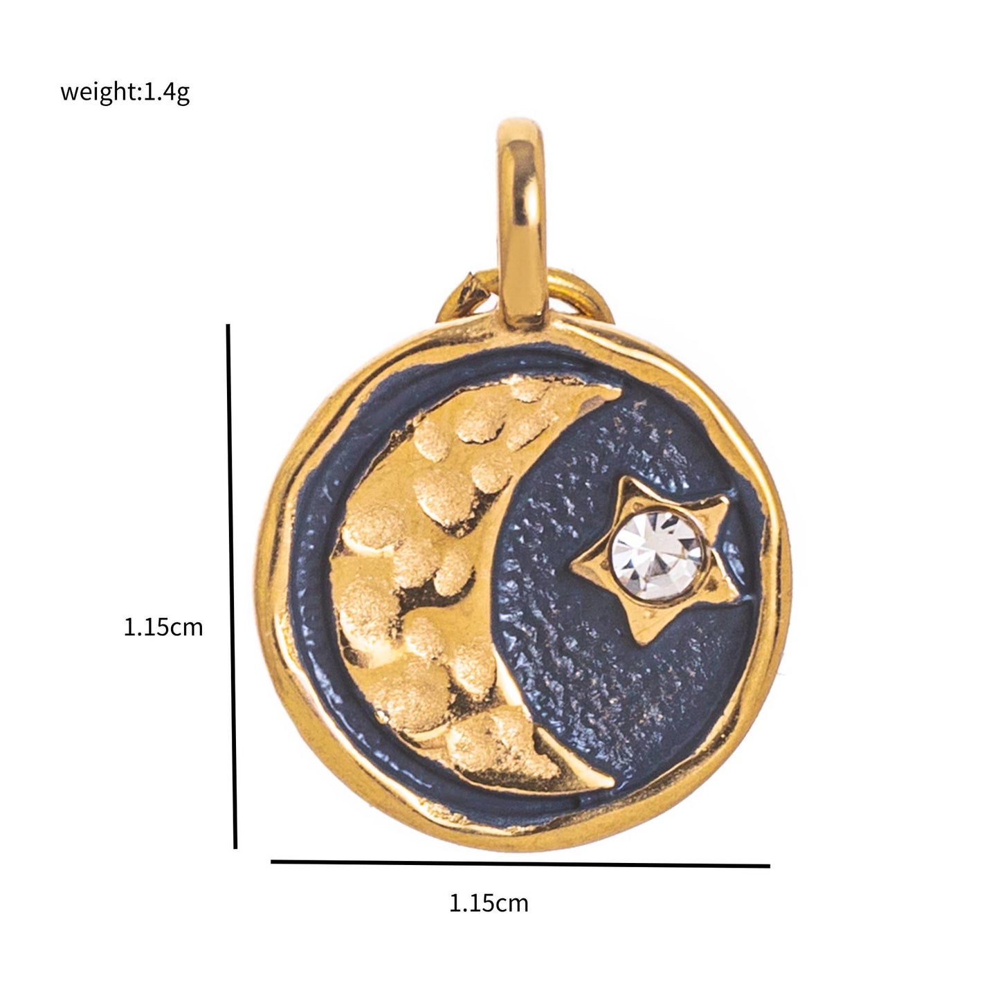 Stainless Steel Gold Plated Charms