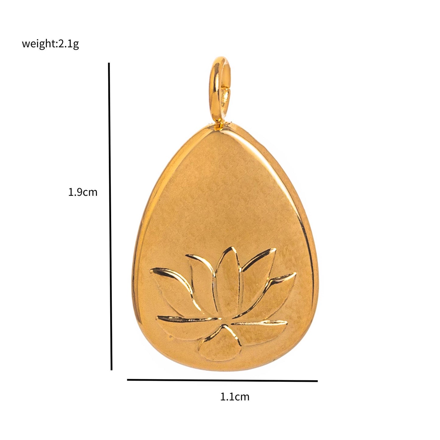 Stainless Steel Gold Plated Charms