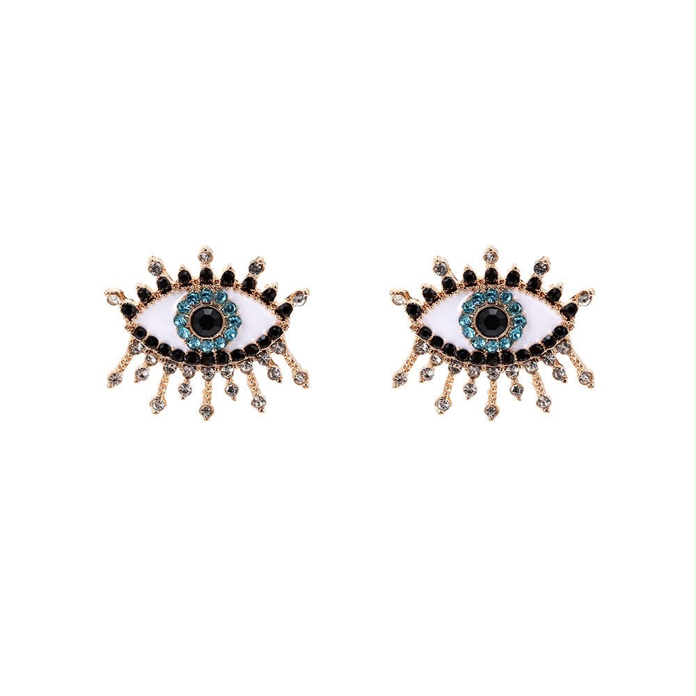 Evil Eye Stud Earrings