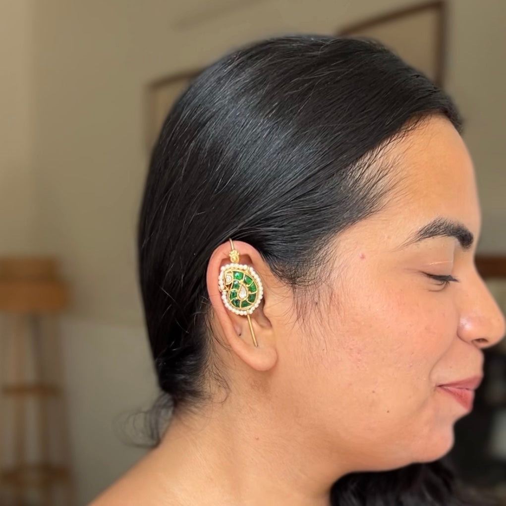 Jadau Kundan Ear Cuffs