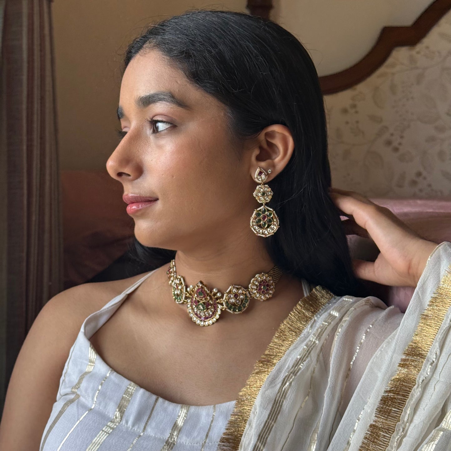 Rangmahal Handcrafted Kundan Choker Set