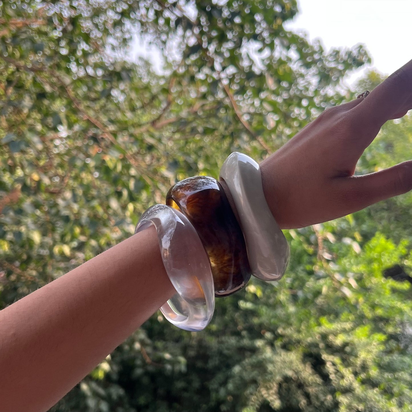 Earthly Resin Bangle