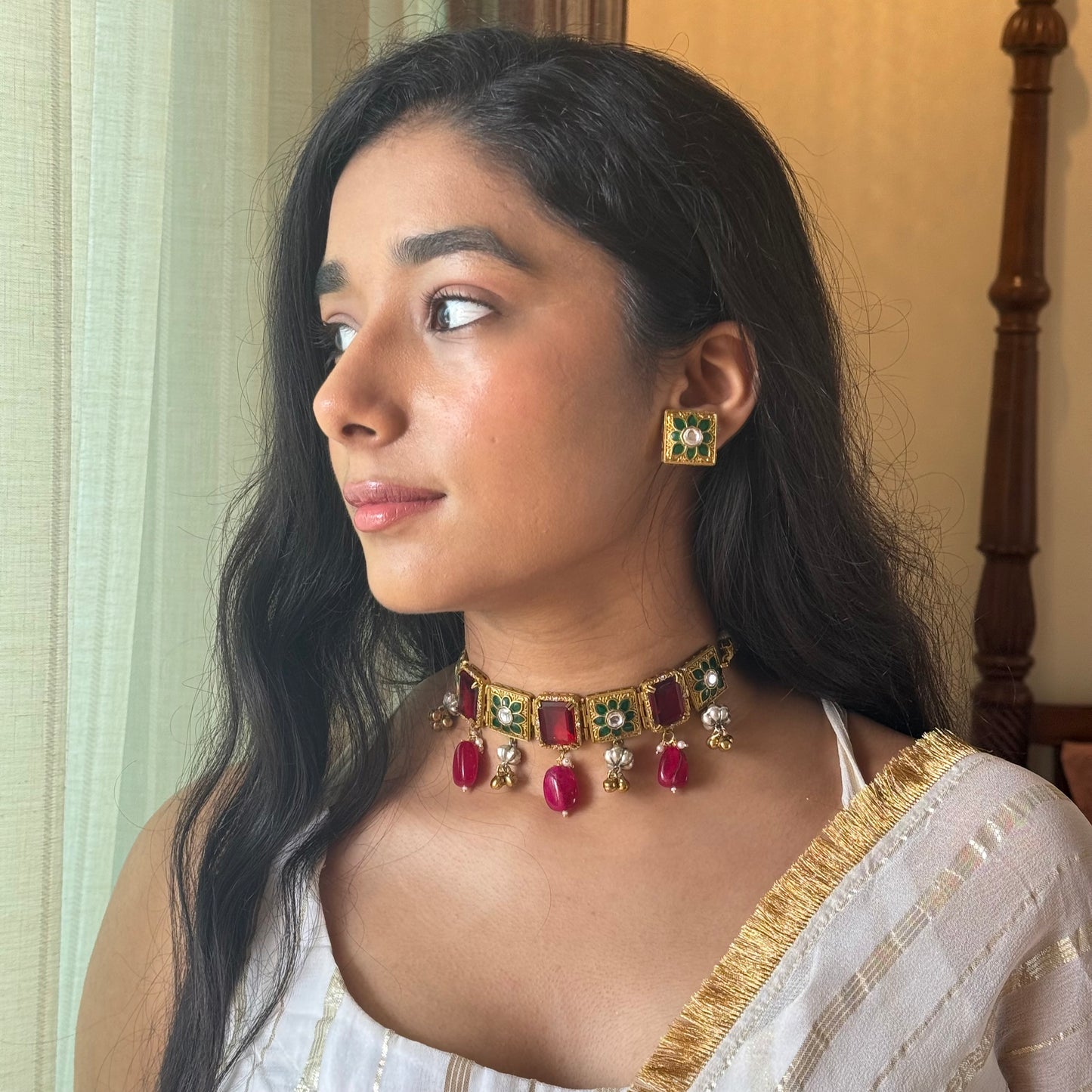 Noor Jahan Kundan Choker Set