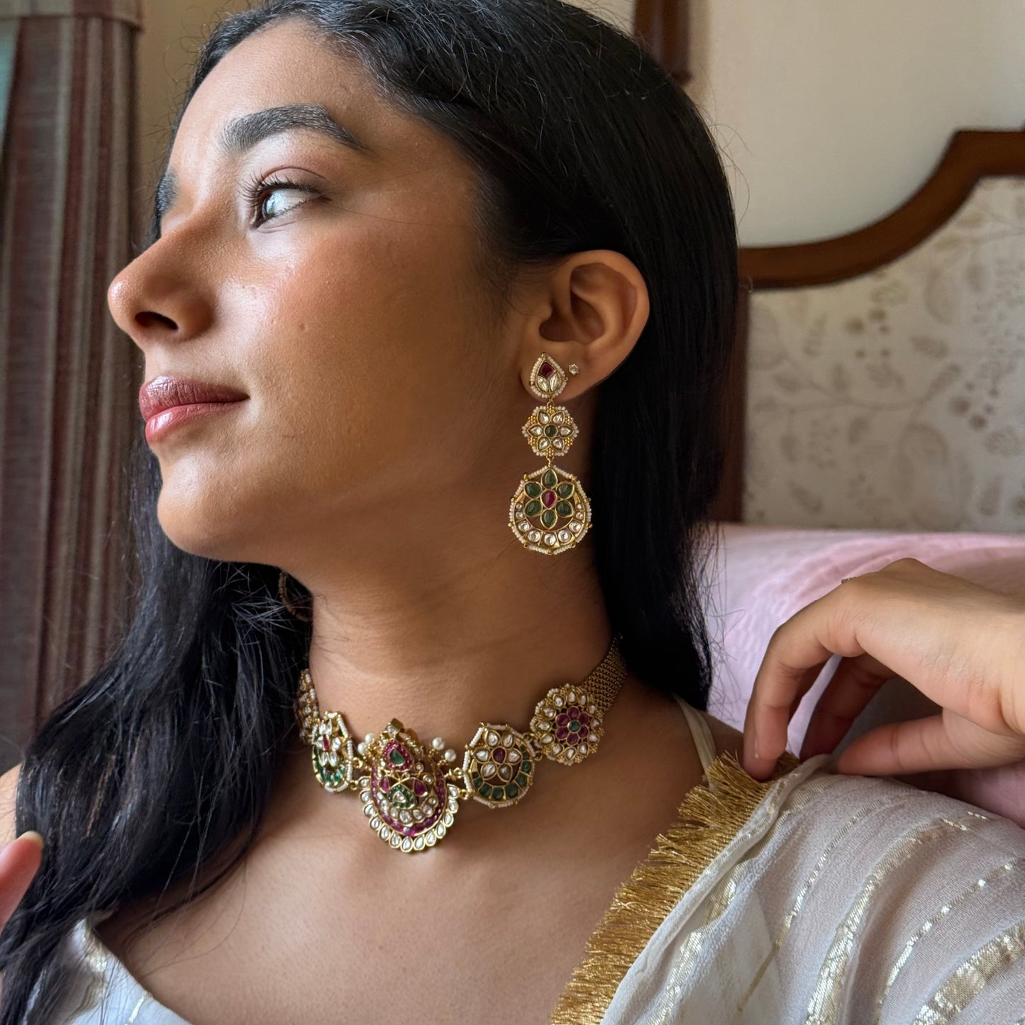 Rangmahal Handcrafted Kundan Choker Set