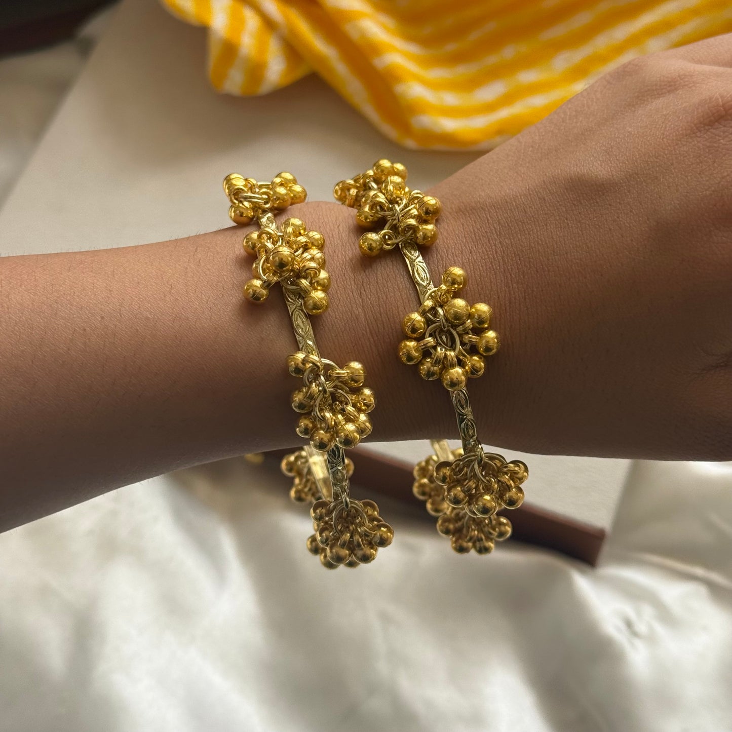 Ghungroo Gold Bangles (Set of 2)